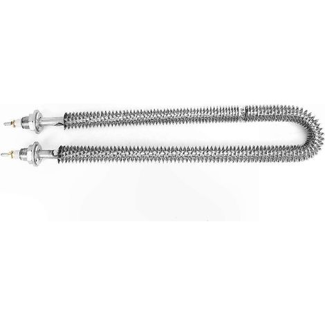 Élément chauffant à tube aileté, 220 V, 1,5 kW, en forme de U, adapté aux solutions de transfert de chaleur. (1/3)