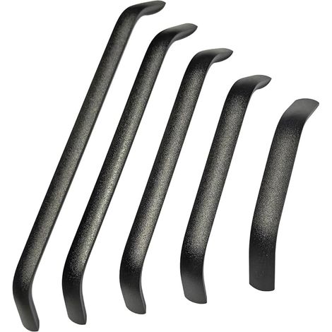 2 Pièces Poignee de Meuble Cuisine Noir, Tirer Entraxe 320mm, Poignées en Alliage D'aluminium, pour Bureaux Tiroirs Armoires (1/5)