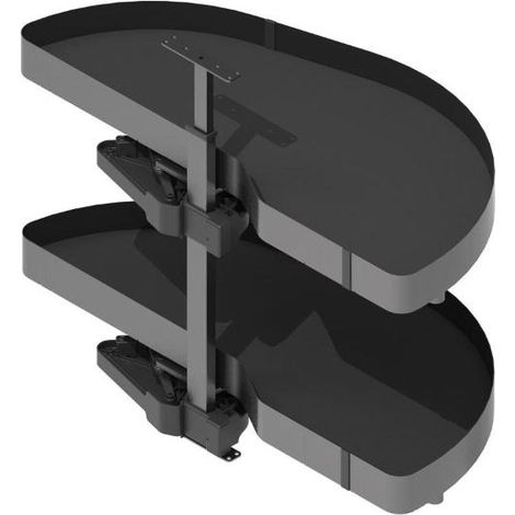 bandeja extraíble para módulo rinconero. modelo nova flat dolphin-i. acabado antracita. mano izquierda puerta 450 (1/2)