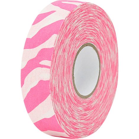 Ruban de protection pour crosse de hockey 2,5 cm x 25 m, bandes adhésives sportives pour badminton, motifs zèbre rose (1/5)