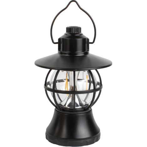 Lampes de campingAlimentation par batterie dirigéLampes de campingLampe étanche, noire, à piles (1/5)