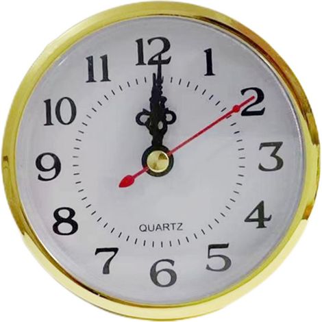 1 Mécanisme d'horloge à quartz 130mm, chiffres arabes, finition dorée, pour bricolage et décoration intérieure (1/5)