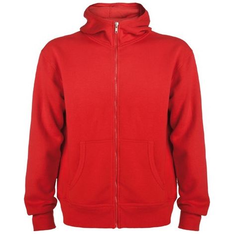 Sudadera deportiva antipilling con capucha cuello alto y cremallera MONTBLANC ROLY 7/8 Años Rojo