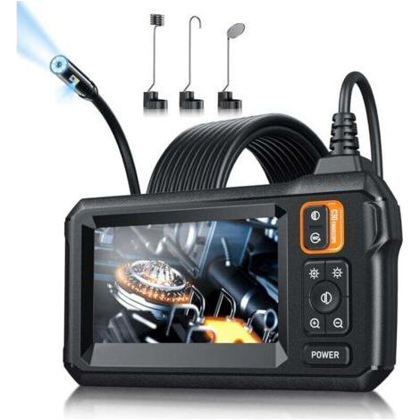 Endoscope Camera with Light, IP67 Waterproof Endoscope Camera 4.3 Inch 1080P HD Industrial Endoscope (5m) (1/4)