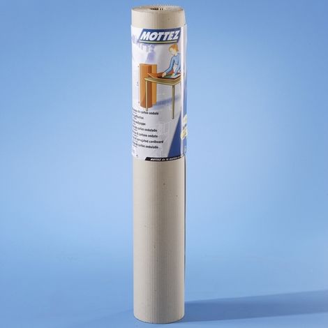 Mottez – Carton ondulé simple face 5 m x 1 m – Pour emballage encombrants – Résistant et durable – Papier kraft de qualité