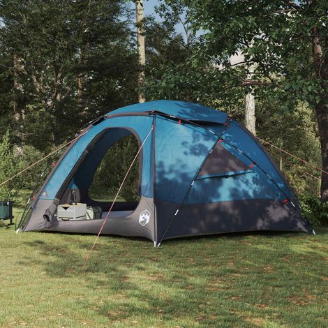 Tienda tipo cúpula con toldillo removible Azul 12 personas