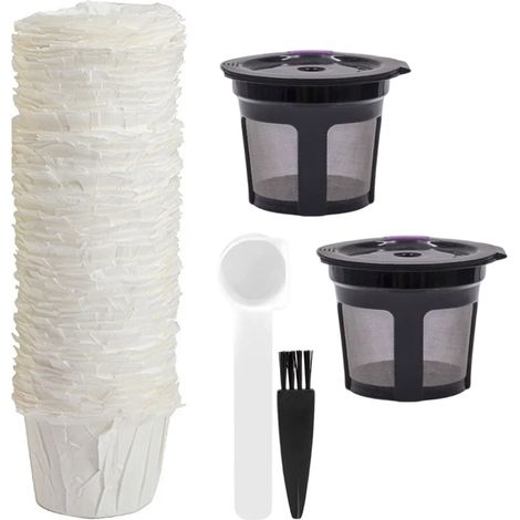 Reusable paper filters for Keurig coffee makers
