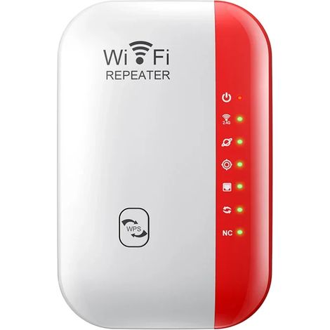 Répéteur/routeur Wi-Fi 2,4 GHz (rouge) (1/5)