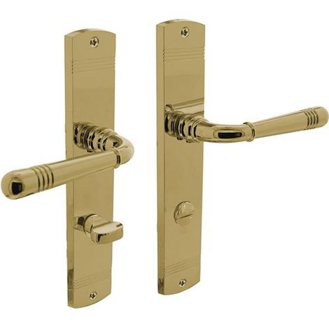 Langschildschildgarnitur Helena Zamak F3 MS WC 72mm DIN L/R INTERSTEEL (1/2)