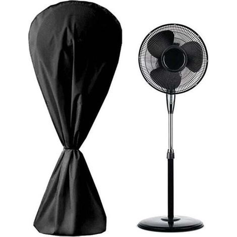 Housse de ventilateur imperméable à l'eau et à la poussière pour ventilateur électrique Pour intérieur et extérieur,14575cm (noir) (1/4)