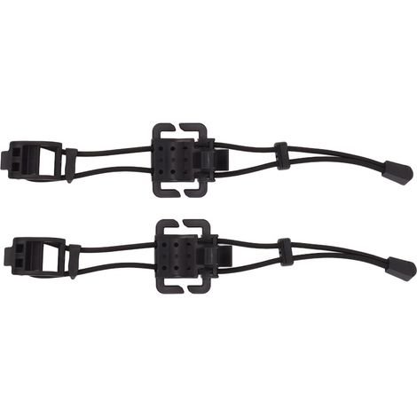 2-teiliger elastischer Rucksackgurt, MOLLE-Befestigung, verstellbare Gurtschlaufe zur Ausrüstungsorganisation, Schwarz (1/5)