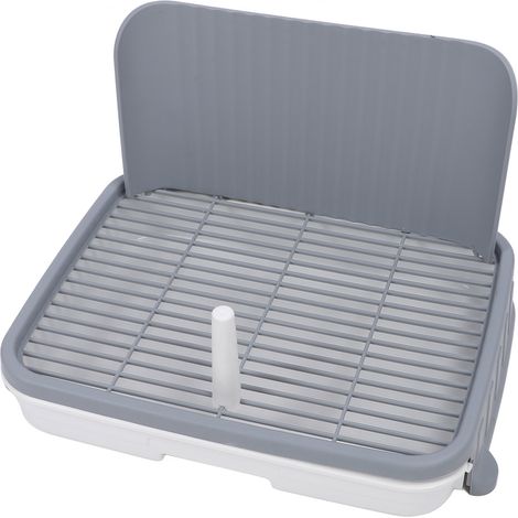 Toilettes d'entraînement pour chiens, nettoyage facile, Structure Stable et amovible, plateau de pot pour chiens de taille moyenne et grande (1/5)