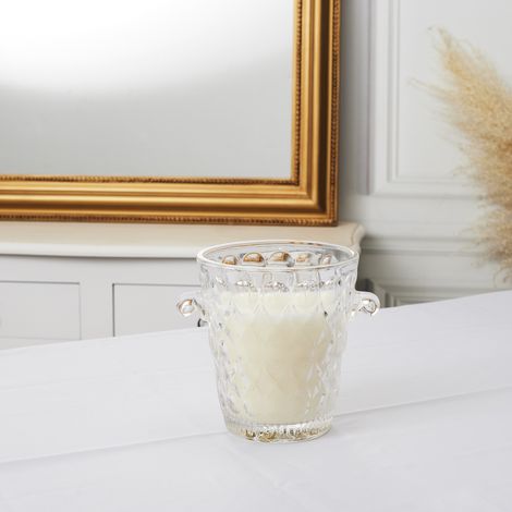 Bougie - Home Deco Factory - Parfumée - Ciselée - Transparent