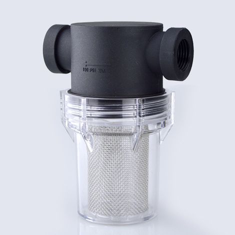 Pipeline Filter 3/4" Wasserpumpenfilter mit 80 mesh Edelstahlsieb, Inline-Maschensieb Wasserpumpe Filter für Gartenbewässerung (1/4)