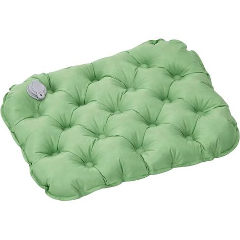 1 Pièce Coussin Gonflable, Coussin Ultraléger Pliable Étanche, Parfait Pour Camping, Randonnée, Plage, Stade, Pêche, Voyage, Vert (1/5)