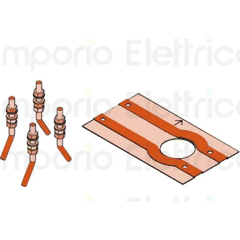Groupe de plaque de fondation FAAC 63003319 pour remplacement de moteur 740 741 (1/3)