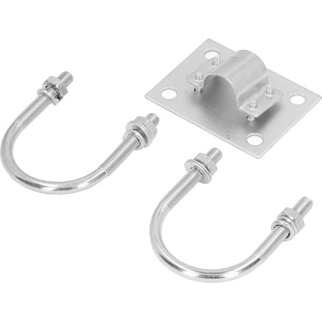 Support de fixation en U en acier inoxydable, kit de brides pour antenne et industrie du meuble (1/5)
