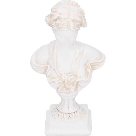 Statue rétro européenne en résine, sculpture décorative BS-1024 couleur ancienne, ornement d'art pour maison. (1/5)