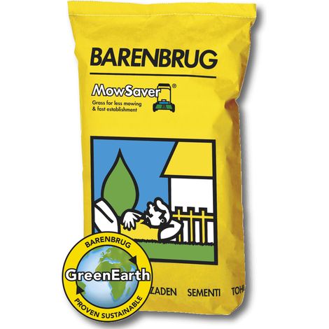 BARENBRUG Rasensamen Mow Saver 15 kg Spielrasen Sportrasen Roboterrasen Rasen