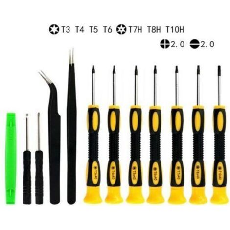 12 En 1 Tournevis Torx/Étoiles/Tx Magnétiques Professionnels De Précision, T3 T4 T5 T6 T8 T10 Screwdrivers Magnétiques Pour Téléphone Mobile Xbox PS4 Anneau Porte D’affiche Ordinateur (1/4)