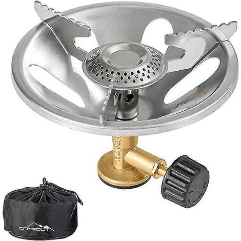 JANMIR-Réchaud de camping portable robuste, résistant au vent, idéal pour les pique-niques et la randonnée.