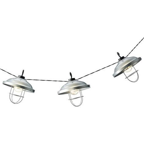 Guirlande solaire blanc froid 1 lumen Grange LUMINEO (1/4)