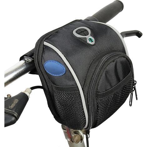 Sac de Trottinette Électrique Sacoche Guidon de Sacoche de Vélo - Accessoires Scooter Sac Suspendu Scooter vélo étanche Antichoc Noir Sac de Rangement bidirectionne, 1 pièce (1/3)