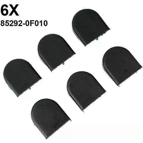 Lot de 6 cache-écrous de bras d'essuie-glace de rechange pour Toyota Yaris, Corolla et Verso (accessoires auto) JXLGV