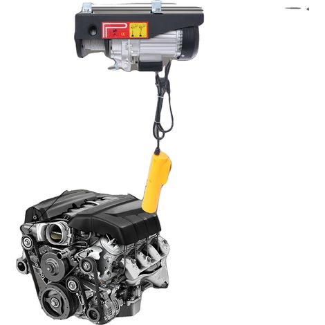 Treuil Électrique, 1050W de Puissance, Capacité de 500 kg, Longueur de Câble de 18m, Vitesse de 32,8 ft/min, Caractéristiques de Sécurité Incluses (1/5)