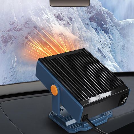 Autoheizung, 12V 150W tragbare Autoheizung mit Zigarettenanzünderstecker, 2-in-1 Heizung, Kühlung, Ventilator, Windschutzscheibenenteiser für alle Autos (1/5)