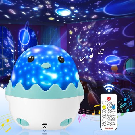 Filiyano – lampe projecteur d – Projecteur de ciel étoilé, lampe projecteur d'étoiles, veilleuse musicale rotative à 360°, 1 (1/5)