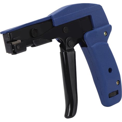 Pistolet à serre-câbles en acier allié chrome-vanadium bleu, outil de tension pour serre-câbles en nylon (1/5)