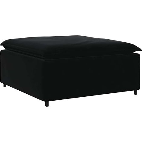 Modulo Poggiapiedi Divano Modulare Nero 100x100x48 cm vidaXL (1/5)