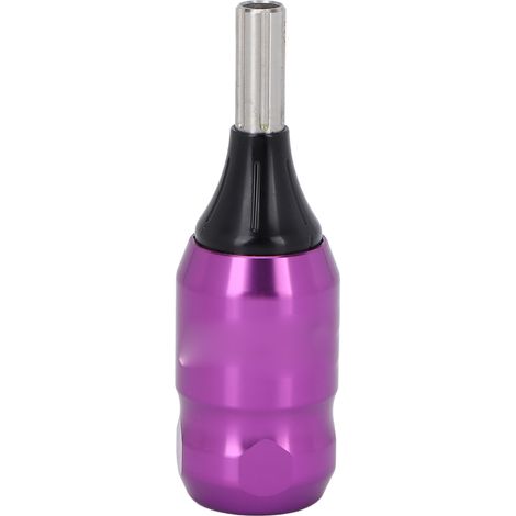 Poignée de Tatouage Ajustable en Aluminium - Aiguille Réglable, Barre d'Entraînement 95mm - Violet (1/5)
