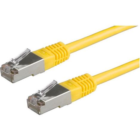 VALUE Cordon Cat.6 S/FTP (PiMF) confectionné jaune 0,5m