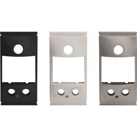 PERRY Kit di 3 frontalini di finitura:  Antracite per BTICINO LIVING, LIVINGLIGHT ANTRACITE, LIVINGLIGHT AIR ANTRACITE  Bianco per BTICINO LIVINGLIGHT BIANCO, LIVINGLIGHT AIR BIANCO  Silver opaco per 