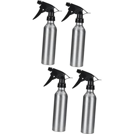 4pièces Bouteille Spray Vide Aluminium Vaporisateur Multi-usage Pour Plantes Jardinage Et Cuisine Refillable Modèle Élégant (1/5)