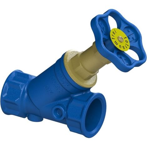 Schlösser Freistromventil Blue-tec mit Muffenanschluss, ohne Entleerung und mit nichtsteigender Spindel, DN 32, 1 1/4" IG, DVGW