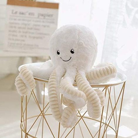 Polpo di peluche, simpatico animale marino, giocattoli di peluche, simulazione, morbido cuscino di peluche, giocattoli, cotone