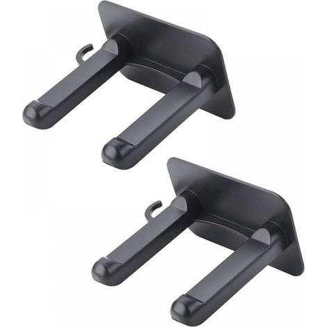 (2 Pieces) Hair Dryer Holder, Adhesive Wall Mounted Hair Dryer Holder, No Drilling Hair Dryer Holder, Multifunctional Hair Dryer Holder, for Bathroom, Hotel, Hairdressing (1/5)