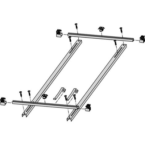 Bosch accessori coll. a tubi sottovuoto VKA 8 kit di fissaggio per tetto per 3 collettori, 7735600168