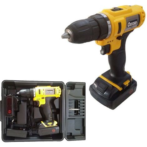 AVVITATORE TRAPANO BATTERIA 20V A LITIO CARICABATTERIE 2 BATTERIE PERCUSSIONE (1/2)
