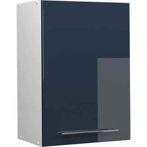 Pensile da cucina Fame-Line, Blu scuro lucido, 50 cm, Vicco