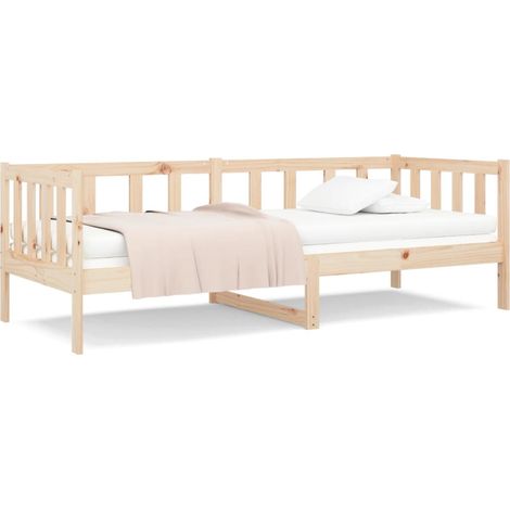 Lit de jour 90x190 Bois de pin massif (1/5)