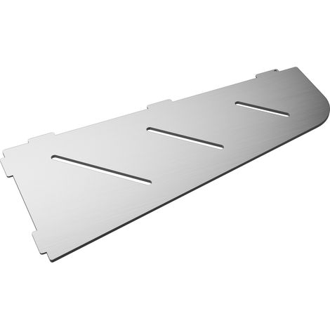 Tablette d'angle murale de douche 305 mm – Acier inoxydable brossé 3 mm – Rangement élégant pour salle de bain et cuisine – MCM (1/3)