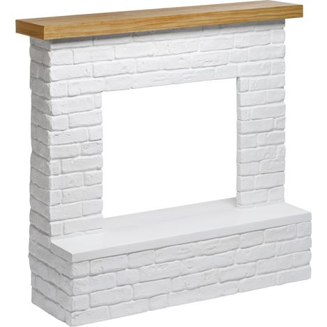 Cornice per Camino Finto Caminetto Tagu Rolf Bianco (1/5)