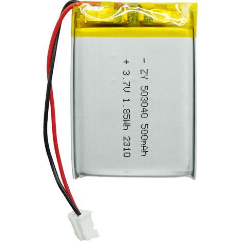 503040 Polymer-Lithium-Batterie, 500 mAh, zur Verwendung mit Fülllichtern, Verdampfern und Augenmassagegeräten. (1/5)