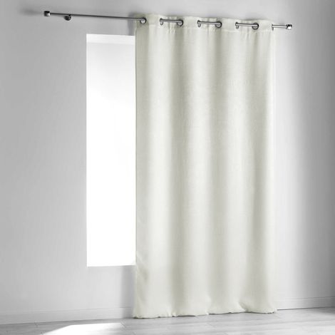 Rideau à oeillets occultant 140 x 240 cm Opacie blanc