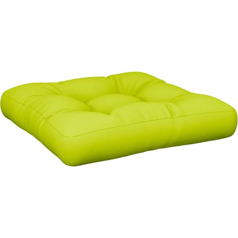 Maison Exclusive - Palettenkissen Knallgrün 50x50x12 cm Stoff