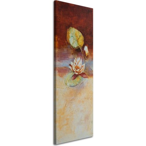 Tableau sur toile Fleur de nénuphar Nature 30x90 (1/5)